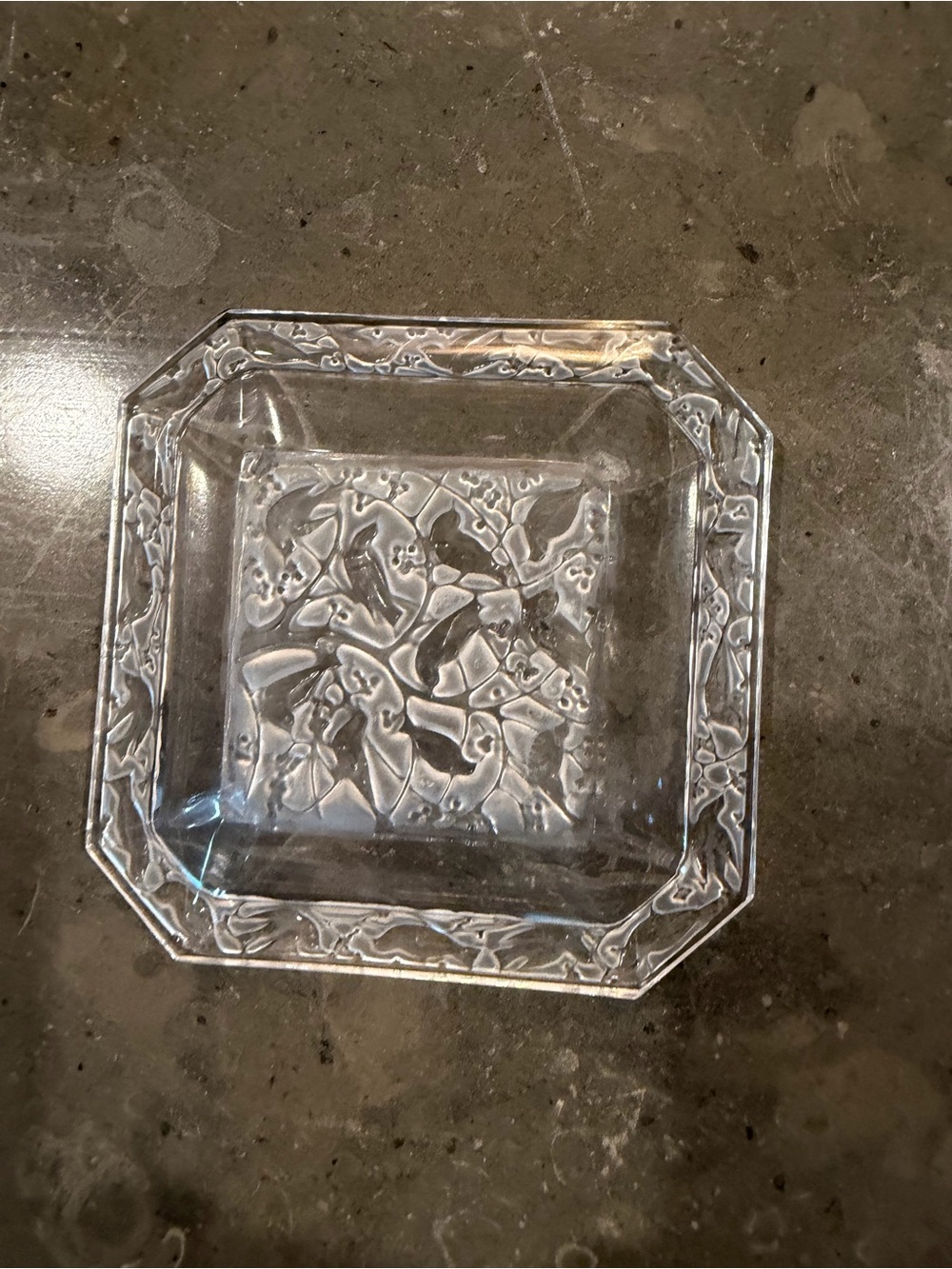 Lalique small square pin tray - Picture 2 of 6